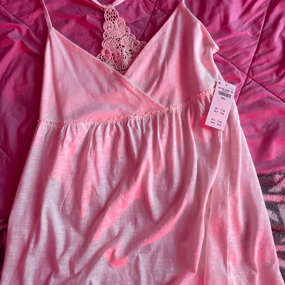 Hollister white babydoll top